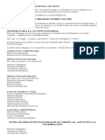 Nivel Servicios Pastorales en Orden Al Anuncio y La Celebración