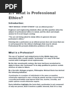 Professional Ethics