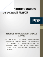 Estudios hidrológicos de drenaje mayor: métodos y cálculos