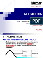 200784-TOPOGRAFIA I - AULA 10 - Altimetria 1-2 (1)