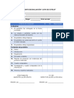 Instrumento de Evaluación Lista de Cotejo