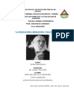 Educación Libertadora. Paulo Freire