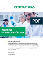 Licenciaturas: Químico Farmacobiólogo