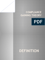 Compliance Gaining Theory Powerpoint