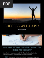 Success With Apis: A Checklist