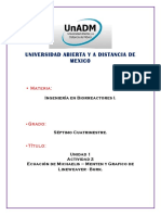 Universidad Abierta Y A Distancia de Mexico: - Materia