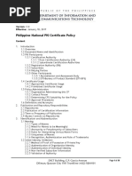 Philippine National PKI Certificate Policy: Effective: January 18, 2017