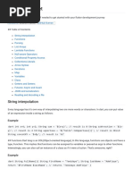 Dart-Cheat-Sheet Dart-Cheat-Sheet: String Interpolation String Interpolation