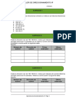 Taller de Direccionamiento IP