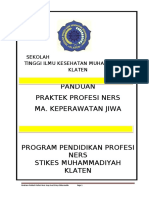 Panduan Profesi Ners Jiwa