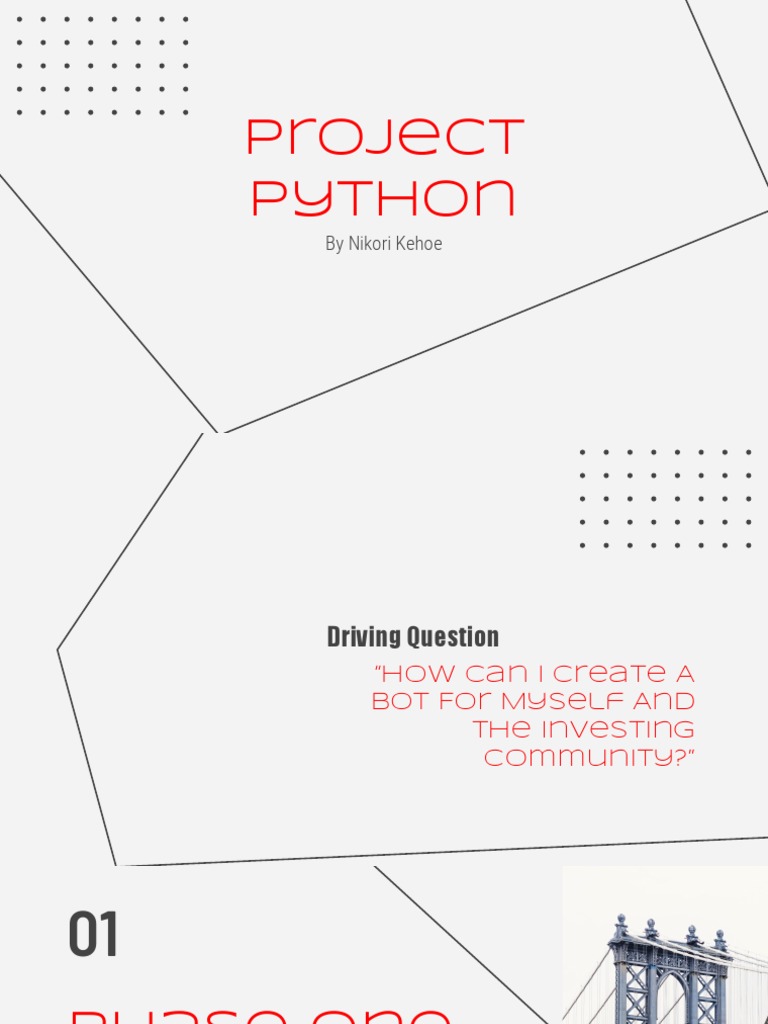 Project Python Demo Presentation | PDF | Internet Bot | Artificial ...