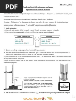 Cours - Chimie ESTERIFICATION - Bac Sciences exp (2011-2012) Mr TLILI TOUHAMI (1)