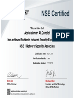 NSE Certificate Fortinet