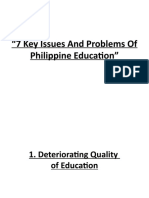 7 Key Issues and Problems of Philippine