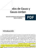 Métodos de Gauss y Gauss-Jordan