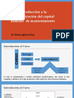 INTRODUCCIÓN Al Curso de Administración Del Capital Humano de Mantenimiento