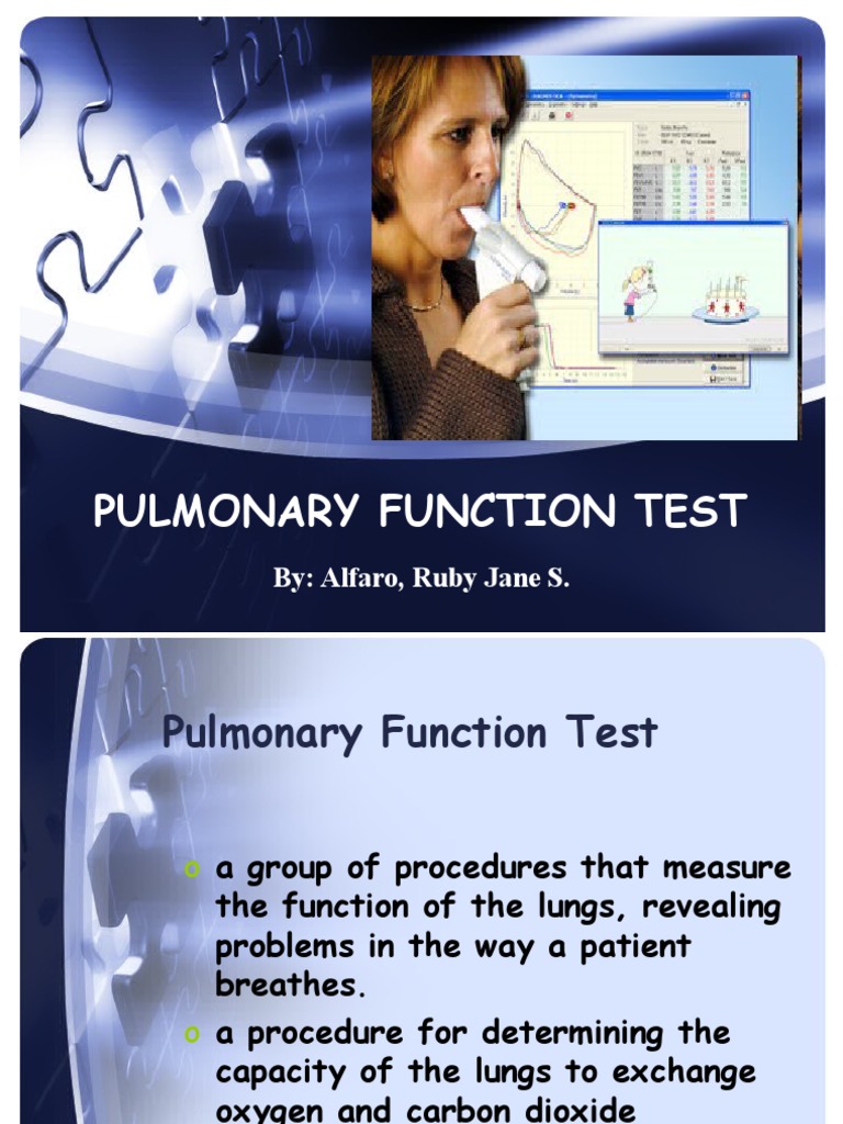 Pulmonary Function Test Overview | PDF | Medical Specialties | Exhalation
