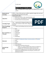 Lesson Plan Template: Standard(s) of Learning