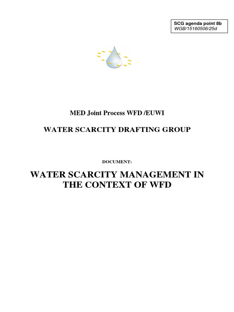 Water Scarcity Management Strategies | PDF | Water Scarcity ...