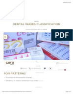2 Dental Waxes Classification - Cerareus