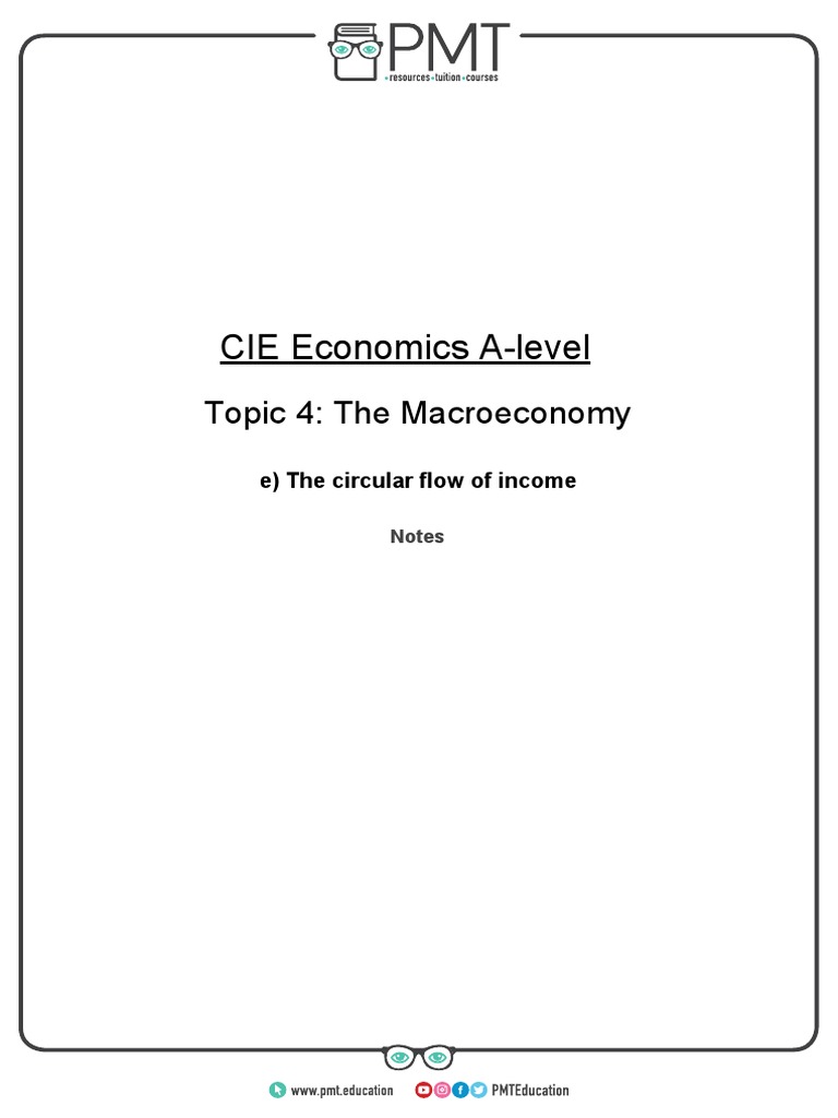 Circular Flow of Income and Multiplier | PDF | Fiscal Multiplier ...