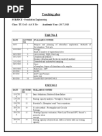 Teaching Plan of Foundation Engineering