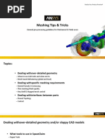 Meshing Tips & Tricks: General Pre-Processing Guidelines For Mechanical & Fluids Users