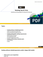 Meshing Tips & Tricks: General Pre-Processing Guidelines For Mechanical & Fluids Users