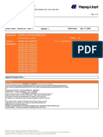 Work Order: Department: Hapag-Lloyd Guatemala S.A. Phone: +0 Order To: Interlogic Service Distribution