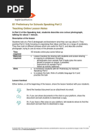 B1 Preliminary For Schools Speaking Part 2 Teaching Online Lesson Notes