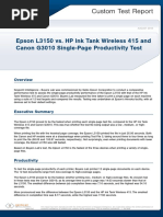 Epson L3150 vs. HP Ink Tank Wireless 415 and Canon G3010