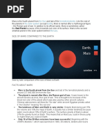 The Sun Terrestrial Planets The Solar System Earth