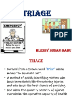 Triage: Blessy Susan Babu