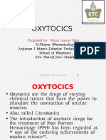 Oxytocics: Prepared By: Mirza Anwar Baig
