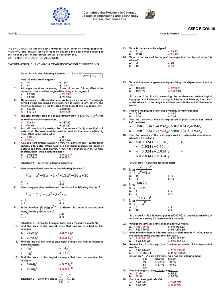 Engineering Review Project | PDF