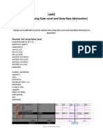 Lab#2 (3x8 Decoder Using Gate Level and Data Flow Abstraction) Objectives