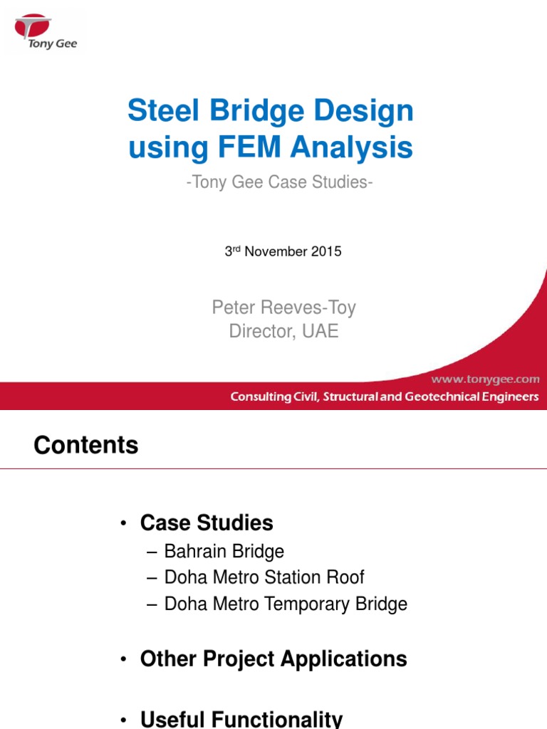 FEM Analysis for Steel Bridge Design | PDF | Bridge | Stress (Mechanics)