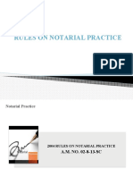 Rules On Notarial Practice