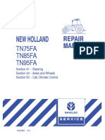 New Holland Tractor Repair Manual Sections