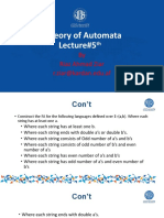 Theory of Automata Lecture#5: by Riaz Ahmad Ziar R.ziar@kardan - Edu.af