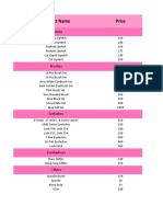 Product-Price-List Mawd