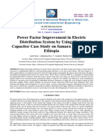 Power Factor Improvement in Electric Distribution System by Using Shunt Capacitor Case Study On Samara University, Ethiopia