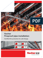 Fischer Fireproof Pipe Installation