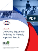 Delivering Equestrian Activities For Visually Impaired People