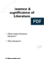Essence and Significance of Literature