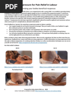 Acupressure For Pain Relief in Labour