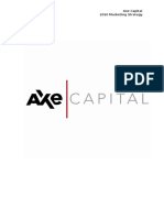 AXE Capital Marketing Strategy - 2015