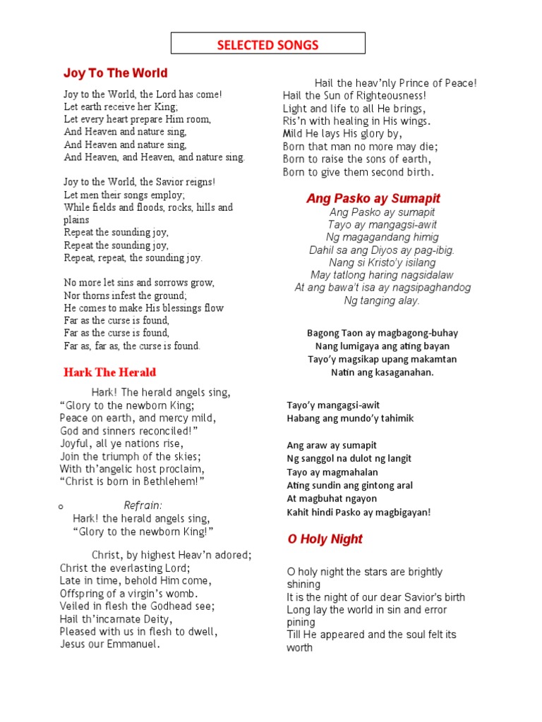 Joy To The World Lyrics