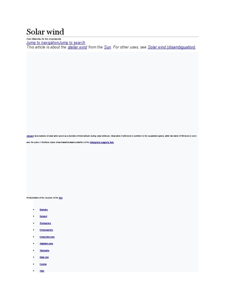 Solar Wind Jump To Navigation Jump To Search PDF Solar Wind