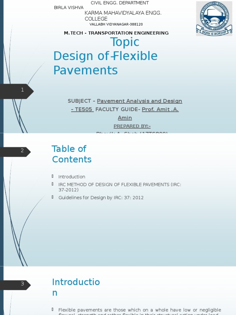 Flexible Pavement Design Guidelines | PDF | Young's Modulus | Road Surface